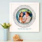 Personalised 'The Story Of Us' Wedding Art